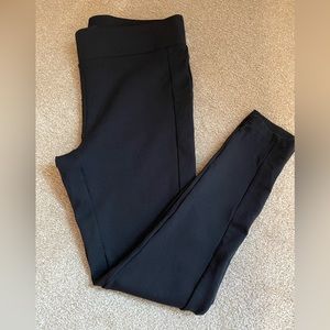 Loft Black Seamed Ponte Leggings, size M